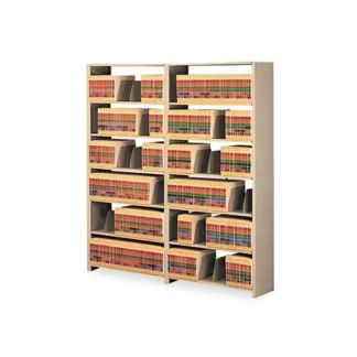 Tennsco Snap-Together Steel Seven-Shelf Closed Starter Set, Sand