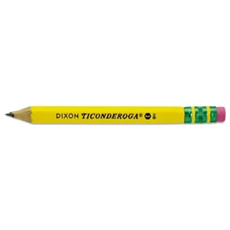 Ticonderoga® Golf Pencils, HB (#2), Black Lead, Yellow Barrel, 72/Box