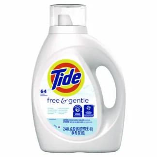 Tide® Free and Gentle Liquid Laundry Detergent, HE Compatible, 64 Loads, 84 oz Bottle