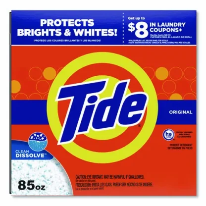 Tide® HE Laundry Detergent, Original Scent, Powder, 85 oz, 3/Carton