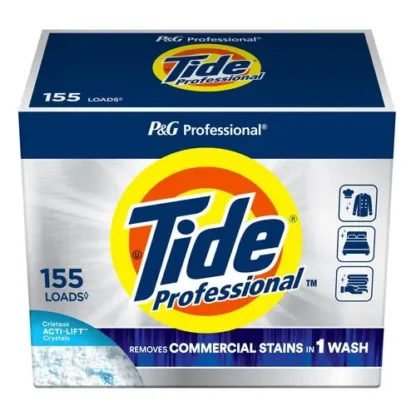Tide® Professional™ Commercial Powder Laundry Detergent, HE Compatible, 155 Loads, 197 oz Box