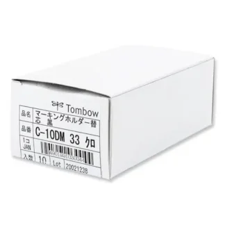 Tombow® Mechanical Wax-Based Marking Pencil Refills, 4.4 mm, Black, 10/Box