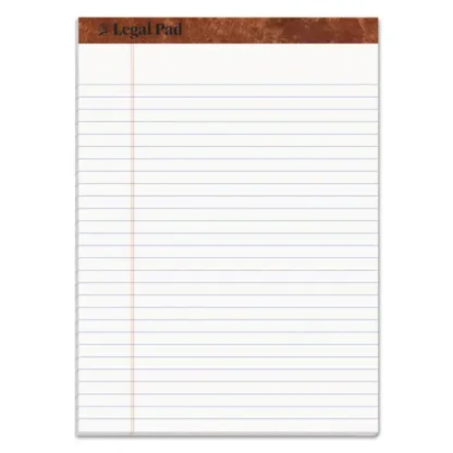 TOPS™ "The Legal Pad" Ruled Perforated Pads, Wide/Legal Rule, 50 White 8.5 x 11.75 Sheets