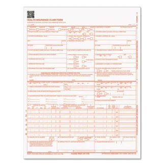 TOPS™ CMS-1500 Medicare/Medicaid Forms for Laser Printers, One-Part, 8.5 x 11, 250 Forms