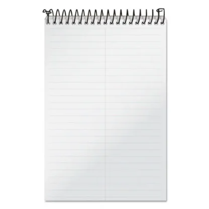 TOPS™ Docket Gold Steno Pads, Gregg Rule, Frosted White Cover, 100 Sheets, 6 x 9, Heavyweight 20 lb Bond