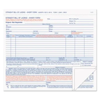 TOPS™ Hazardous Material Short Form, Three-Part Carbonless, 7 x 8.5, 50 Forms