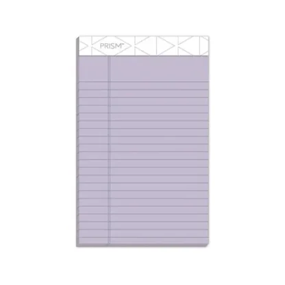 TOPS™ Prism + Colored Writing Pads, Narrow Rule, 5 x 8, Pastel Orchid, 50 Sheets, 12 Pack