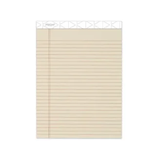 TOPS™ Prism + Colored Writing Pads, Wide/Legal Rule, 50 Pastel Ivory 8.5 x 11.75 Sheets, 12/Pack