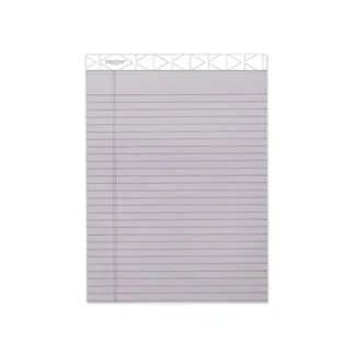 TOPS™ Prism + Colored Writing Pads, Wide/Legal Rule, 50 Pastel Orchid Sheets, 8.5" x 11.75", 12/Pack