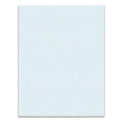 TOPS™ Quadrille Pads, Quadrille Rule (10 sq/in), 50 White 8.5 x 11 Sheets