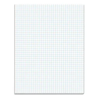 TOPS™ Quadrille Pads, 4 sq/in Rule, 50 Sheets, 8.5" x 11", White