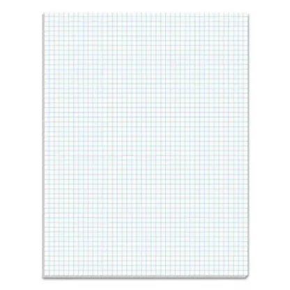 TOPS™ Quadrille Pads, Quadrille Rule (5 sq/in), 50 White 8.5 x 11 Sheets
