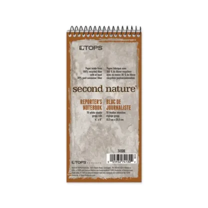 TOPS™ Second Nature Recycled Notepads, Gregg Rule, Randomly Assorted Cover Colors, 70 White 4 x 8 Sheets