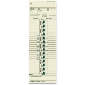 TOPS™ Time Clock Cards, Replacement for 10-100312/1950-9301/K14-36981D