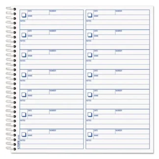 TOPS™ Voice Mail Message Book, One-Part (No Copies), 4 x 1.14, 14 Forms/Sheet, 1,400 Forms Total