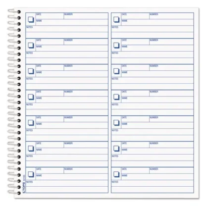 TOPS™ Voice Mail Message Book, One-Part (No Copies), 4 x 1.14, 14 Forms/Sheet, 1,400 Forms Total