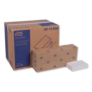 Tork® Advanced Dinner Napkin, 3-Ply, 1/8 Fold, White, 1740/Carton