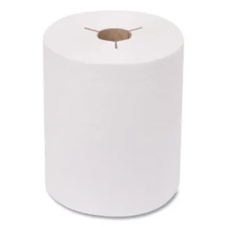 Tork® Advanced Hand Towel Roll, Notched, 1-Ply, White, 8" x 11", 491 Towels/Roll, 12 Rolls/Carton