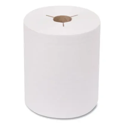 Tork® Advanced Hand Towel Roll, Notched, 1-Ply, White, 8" x 11", 491 Towels/Roll, 12 Rolls/Carton