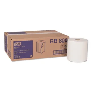 Tork® Advanced Hardwound Roll Towel, 1-Ply, 7.88" x 800 ft, White, 6 Rolls/Carton