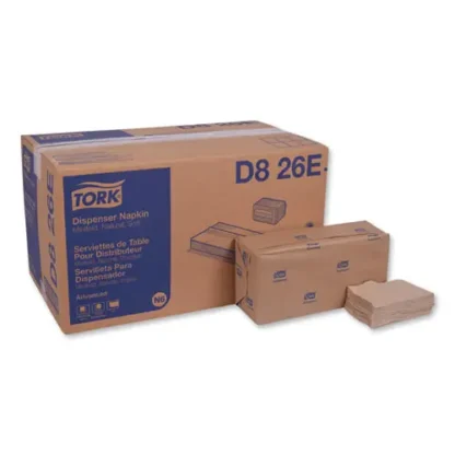 Tork® Advanced Soft Minifold Dispenser Napkins, 1-Ply, Natural, 6000/Carton