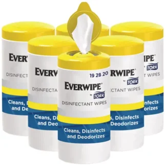 Tork® Disinfectant Wipe Canisters, Lemon Scent, White, 75 Wipes/Canister, 6 Canisters/Carton