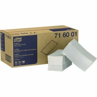 Tork® LinStyle Valet Guest Towel, 1-Ply, White, 100/Pack, 5 Packs/Carton