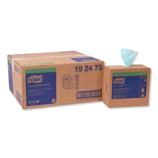 Tork® Low-Lint Cleaning Cloth, 1-Ply, 9 x 16.5, Unscented, Turquoise, 100/Box, 8 Boxes/Carton