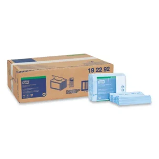 Tork® Small Pack Foodservice Cloth, Blue/Blue Stripe, 50 Cloths/Pack, 4 Packs/Carton