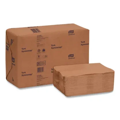 Tork® Xpressnap Interfold Dispenser Napkins, 2-Ply, Natural, 500/Pack, 12 Packs/Carton
