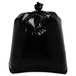 Trinity Plastics Low-Density Can Liners, 16 gal, 0.7 mil, 24" x 32", Black, Flat Pack, 500/Carton