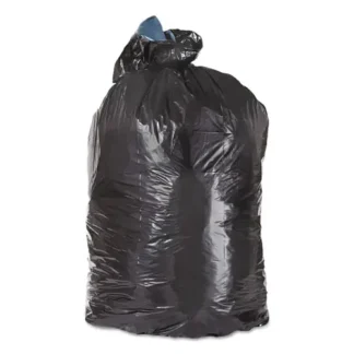 Trinity Plastics Low-Density Can Liners, 33 gal, Black, 100/Carton