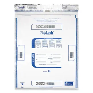 TripLOK™ Deposit Bag, Plastic, 19 x 23, Clear, 250/Carton
