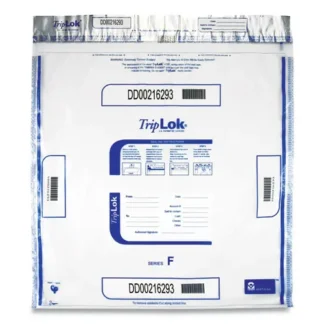 TripLOK™ Deposit Bag, Plastic, Clear, 20" x 20", 250/Carton