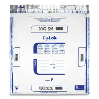 TripLOK™ Deposit Bag, Plastic, Clear, 20" x 20", 250/Carton