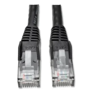 Tripp Lite by Eaton CAT6 Gigabit Snagless Molded Patch Cable, 25 ft, Black