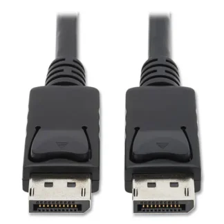 Tripp Lite by Eaton DisplayPort Cable with Latches (M/M), 6 ft, Black