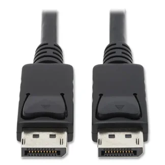Tripp Lite by Eaton DisplayPort to DisplayPort Cable 4K with Latches, 10 ft, Black
