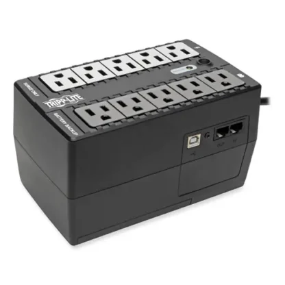 Tripp Lite by Eaton Internet Office Ultra-Compact Desktop Standby UPS, 10 Outlets, 550 VA, 420 J