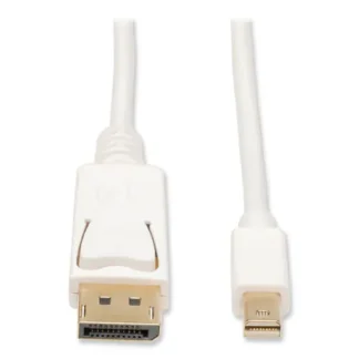 Tripp Lite by Eaton Mini DisplayPort to DisplayPort 4K Adapter, 10 ft, White