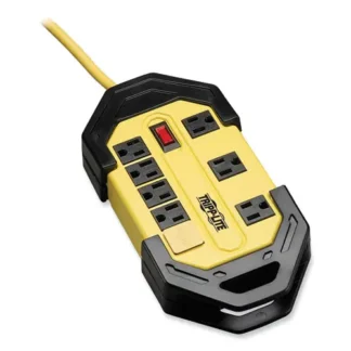Tripp Lite by Eaton Power It! Safety Power Strip with GFCI Plug, 8 Outlets, 12 ft Cord, Yellow/Black