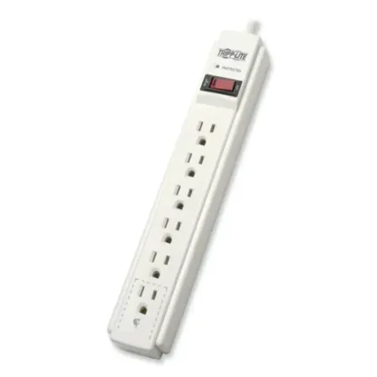 Tripp Lite by Eaton Protect It! Surge Protector, 6 AC Outlets, 790 Joules, 6 ft Cord, Light Gray