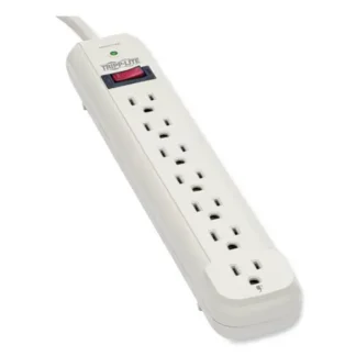 Tripp Lite by Eaton Protect It! Surge Protector, 7 AC Outlets, 25 ft Cord, 1,080 J, Light Gray