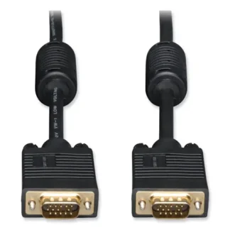Tripp Lite by Eaton VGA Coaxial High-Resolution Monitor Cable with RGB Coaxial, 50 ft, Black