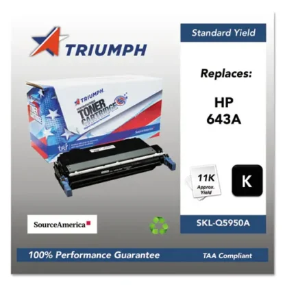 Triumph™ 751000NSH0283 Remanufactured Q5950A (643A) Toner Cartridge, Black, 11,000 Page Yield