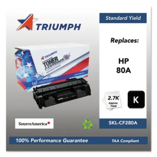 Triumph™ 751000NSH1318 Remanufactured CF280A (80A) Toner Cartridge, Black, 2,700 Page Yield
