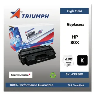 Triumph™ 751000NSH1319 Remanufactured CF280X (80X) High-Yield Toner Cartridge, Black, 6,900 Page Yield