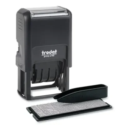 Trodat® Printy Do It Yourself Self-Inking Message Dater, Blue/Red, 1.63 x 1