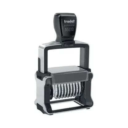 Trodat® Professional Self-Inking Numberer, Ten Bands/Digits, Type Size: 2, Black