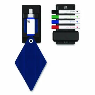 TRU RED™ Dry Erase Marker, Tank-Style, Medium Chisel Tip, Assorted Colors, 4/Kit